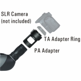<p>De PA camera-spottingscope adapters zorgen ervoor dat u snel kunt schakelen tussen waarneming en fotografie. De adapter kan eenvoudig worden gekoppeld aan uw digitale camera en statief.<br />Wisseling tussen observatie en fotografie geschiedt dankzij deze adapter in een eenvoudige een-seconde-swing.</p>
<p>Geschikt voor : High Plains 560/580</p>